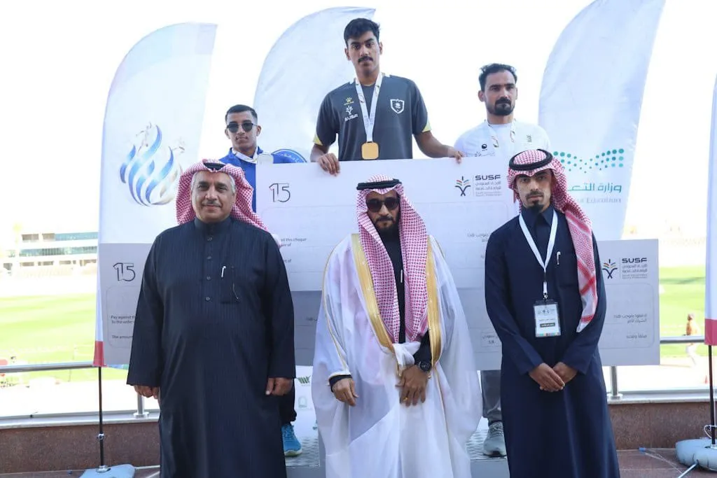 Jouf University wins third place in javelin at the Saudi Universities Sports Federation Athletics Championship Jouf University wins third place in javelin at the Saudi Universities Sports Federation Athletics Championship