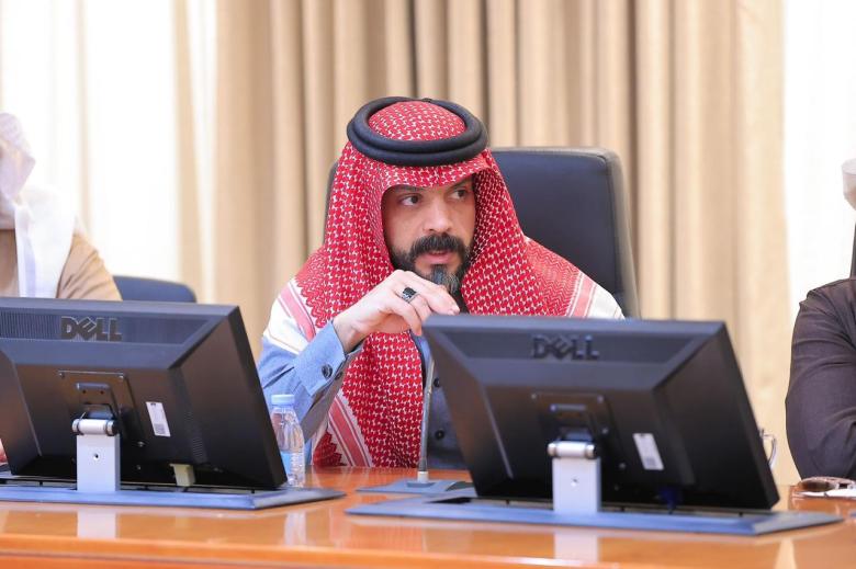 His Excellency the University' President, Prof. Mohammed bin Abdullah Al-Shaya, Meets with Members of the Advisory Council for Administrative Staff to Discuss the Means of Developing the Environmental Work and Improving the Institutional Performance.