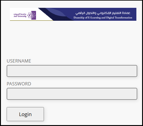 login page