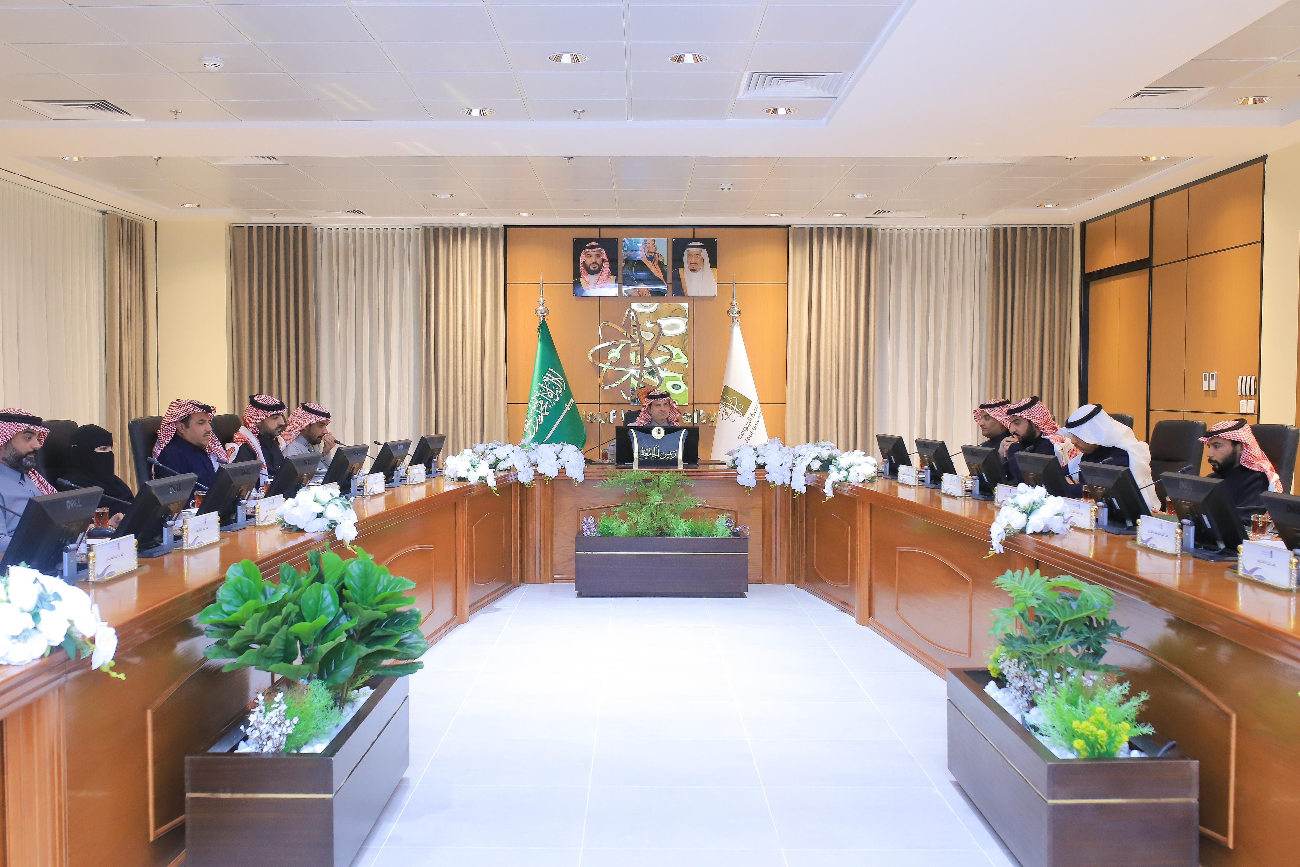 The University’ President, Prof. Mohammed bin Abdullah Al-Shaya, Chairs the Fourth Consultative Meeting for the Academic Year 1446 AH to Review the Goals of Colleges and Deanships for 2025 The University’ President, Prof. Mohammed bin Abdullah Al-Shaya, Chairs the Fourth Consultative Meeting for the Academic Year 1446 AH to Review the Goals of Colleges and Deanships for 2025
